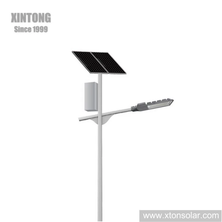 Batri Moubted LED Solar Street Lamp Braich Sengl