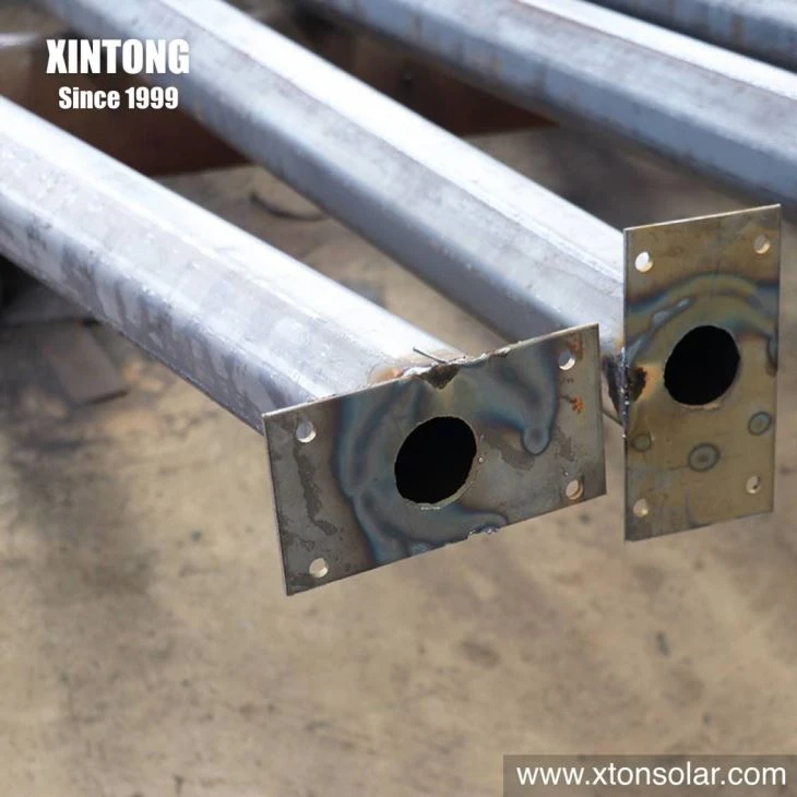 Galvanized Street Lighting Pole 8m